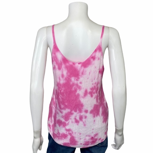 NEW Lovey’s Boutique Pink White Tie Dye Tank Top - Picture 4 of 4